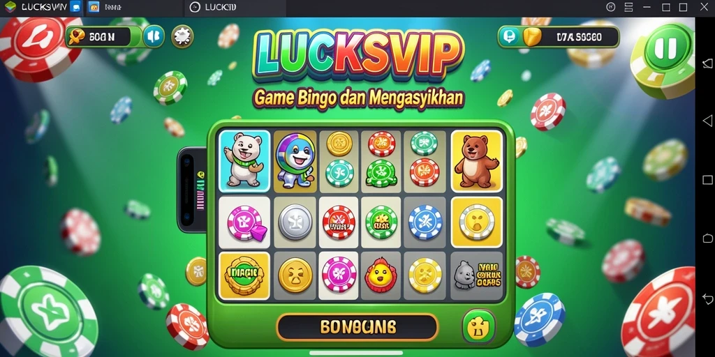Tampilan gameplay Bingo yang menarik dan interaktif di LUCKSVIP.
